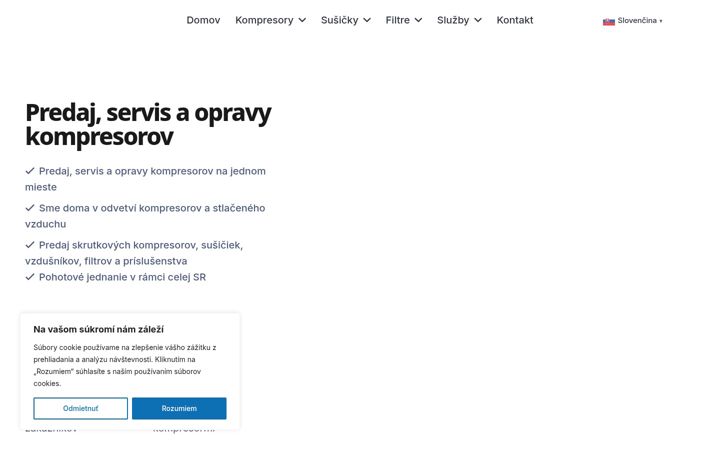 Screenshot of kompresor.info