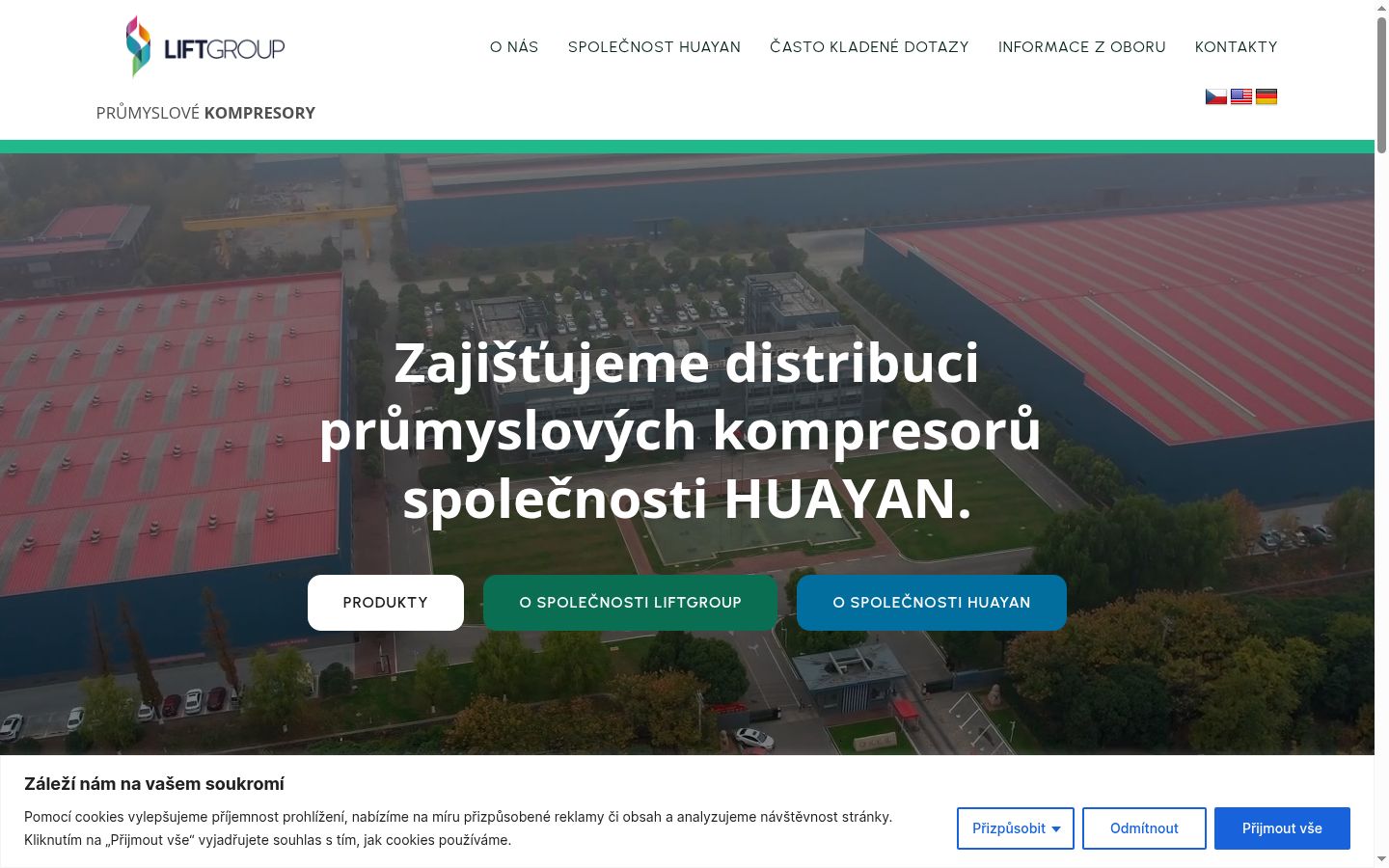 Snímek obrazovky baneru souhlasu zobrazeného před jakoukoli interakcí