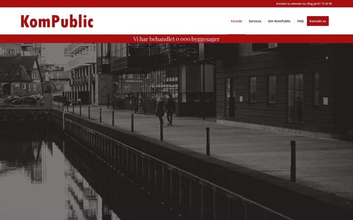 Screenshot of kompublic.dk