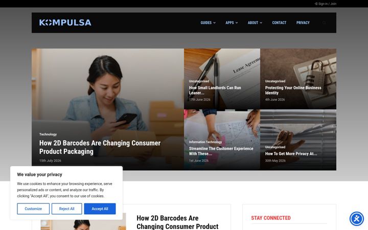 Screenshot of kompulsa.com