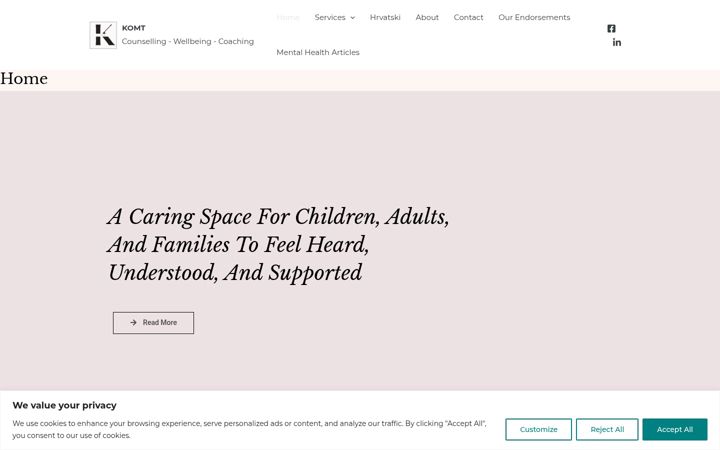 Screenshot of komtproject.com