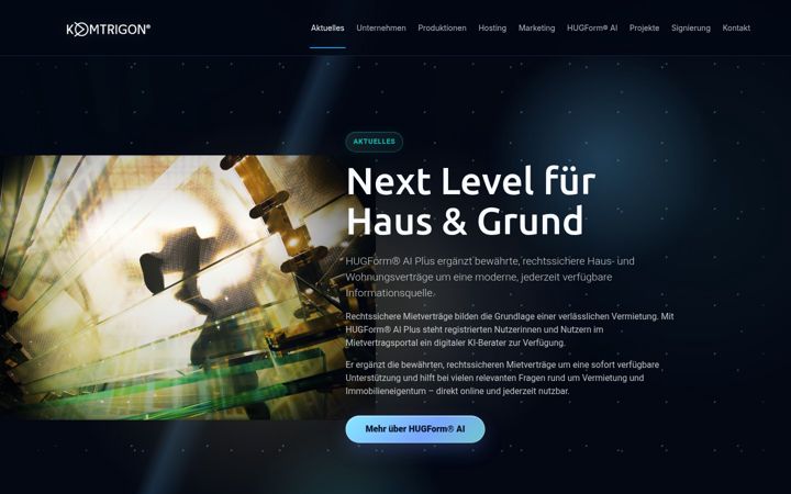 Screenshot of komtrigon.de