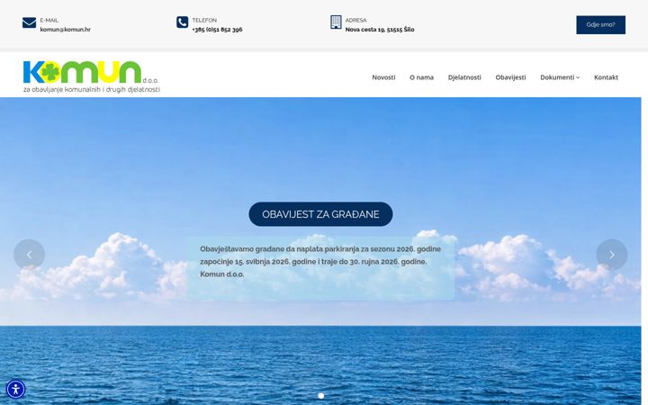 Screenshot of komun.hr