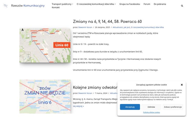Screenshot of komunikacja.rzeszow.pl
