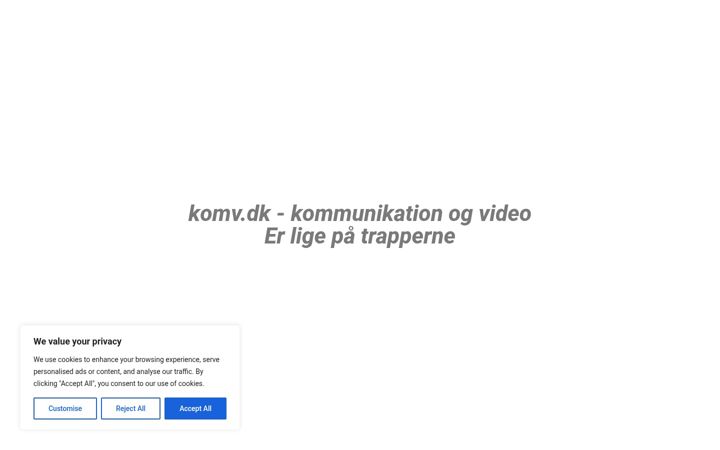 Screenshot of komv.dk