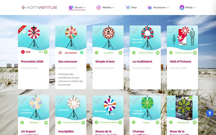 Screenshot of komventus.fr