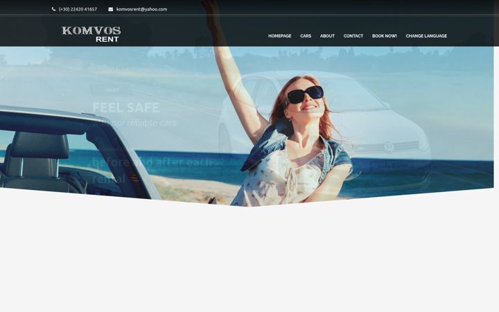 Screenshot of komvosrent.gr