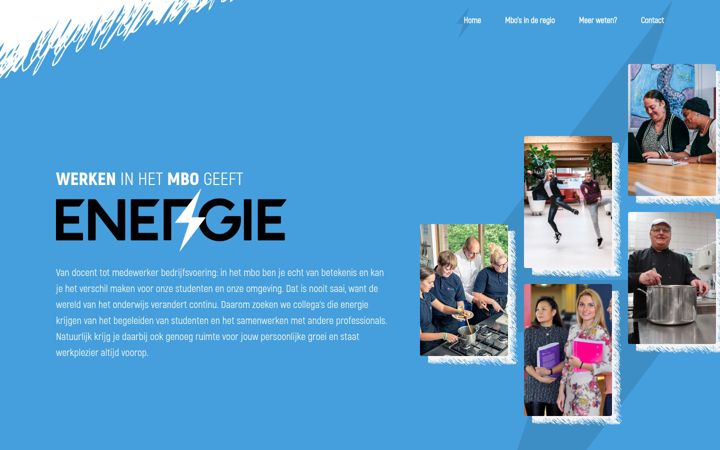 Screenshot of komwerkeninhetmbo.nl