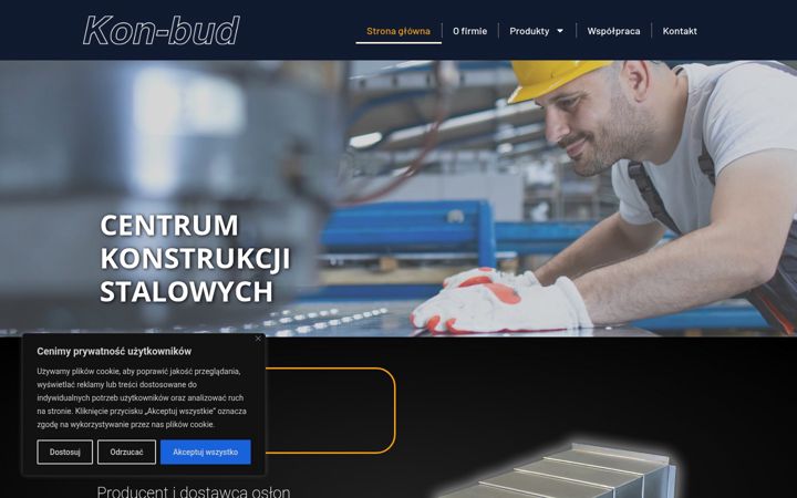 Skjámynd af kon-bud.com