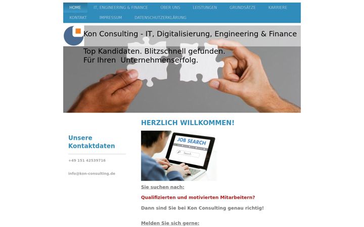 Screenshot of kon-consulting.de