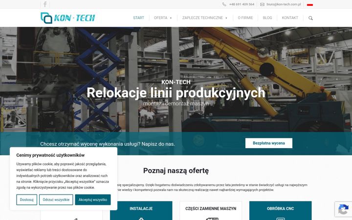 Screenshot of kon-tech.com.pl