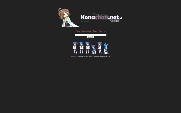 Screenshot of konachan.net