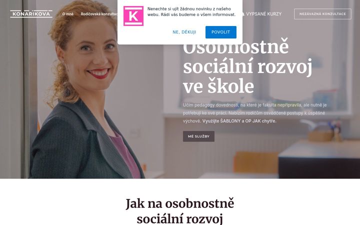 Captura de ecrã de konarikova.com