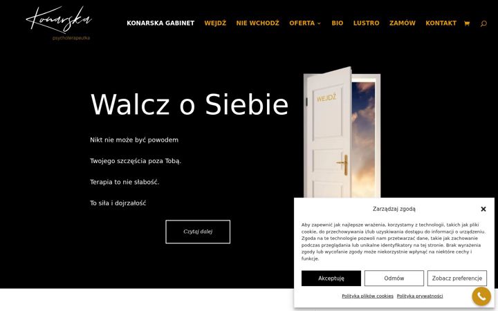 Snímek obrazovky konarskagabinet.com