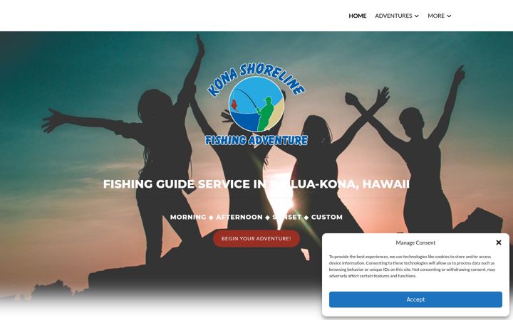 Screenshot of konashoreline.com