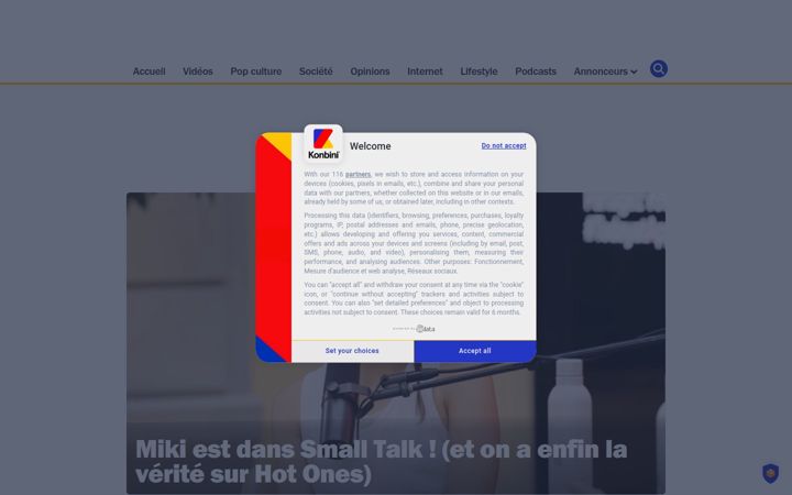 Screenshot of konbini.com