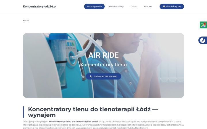 Screenshot of koncentratorylodz24.pl