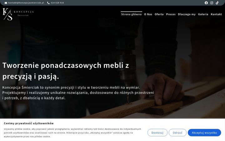 Screenshot of koncepcjasmierciak.pl