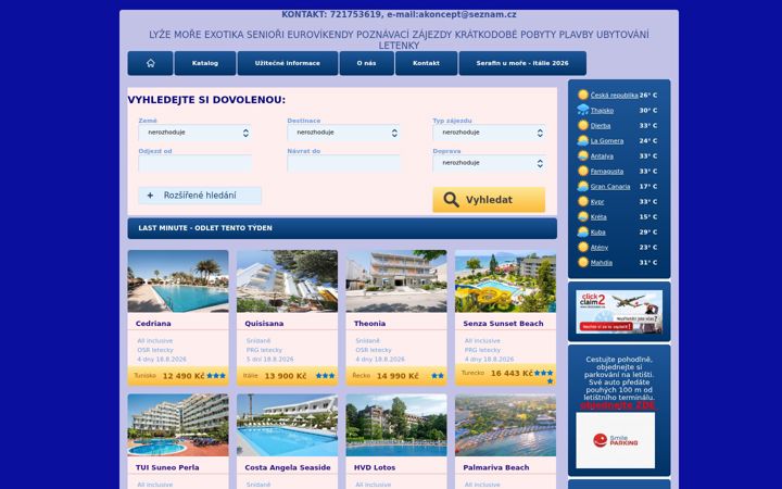 Screenshot of koncept-travel.cz