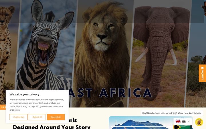Snímek obrazovky konceptafrica.com