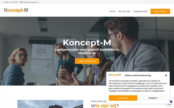 Screenshot of konceptm.nl