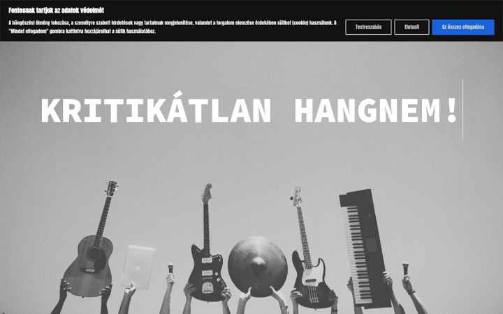 Screenshot of koncertez.hu