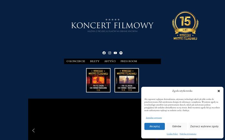 Screenshot of koncertfilmowy.pl