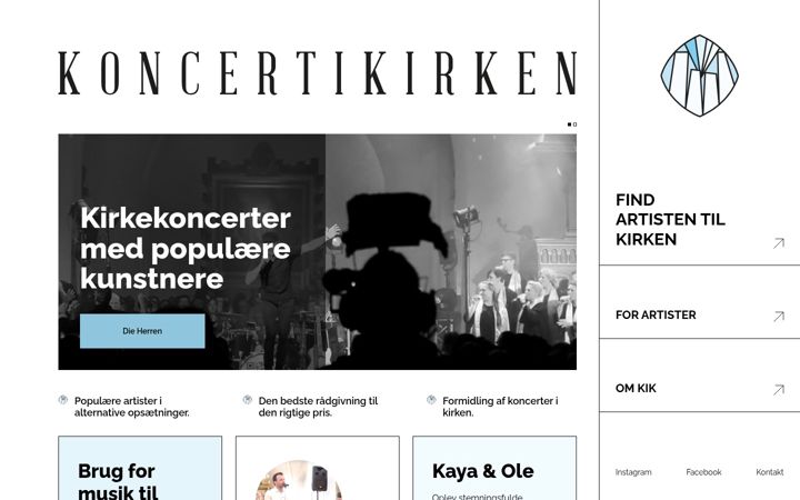 Screenshot of koncertikirken.dk