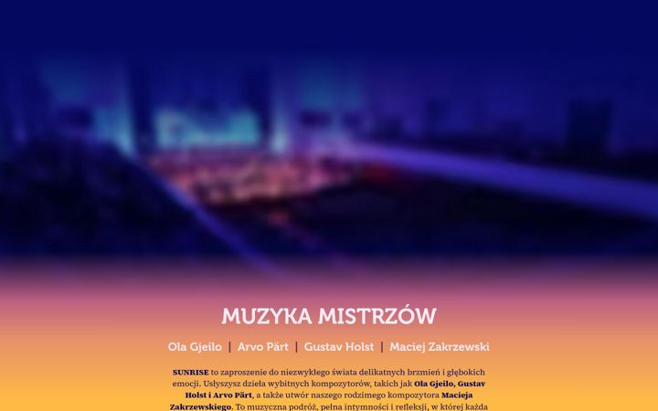 Screenshot of koncertsunrise.pl