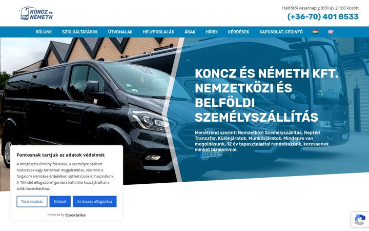 Screenshot of koncztrans.com