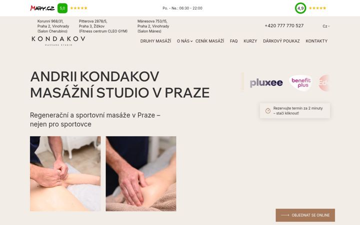 Screenshot of kondakov.cz