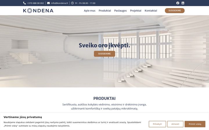 Screenshot of kondena.lt