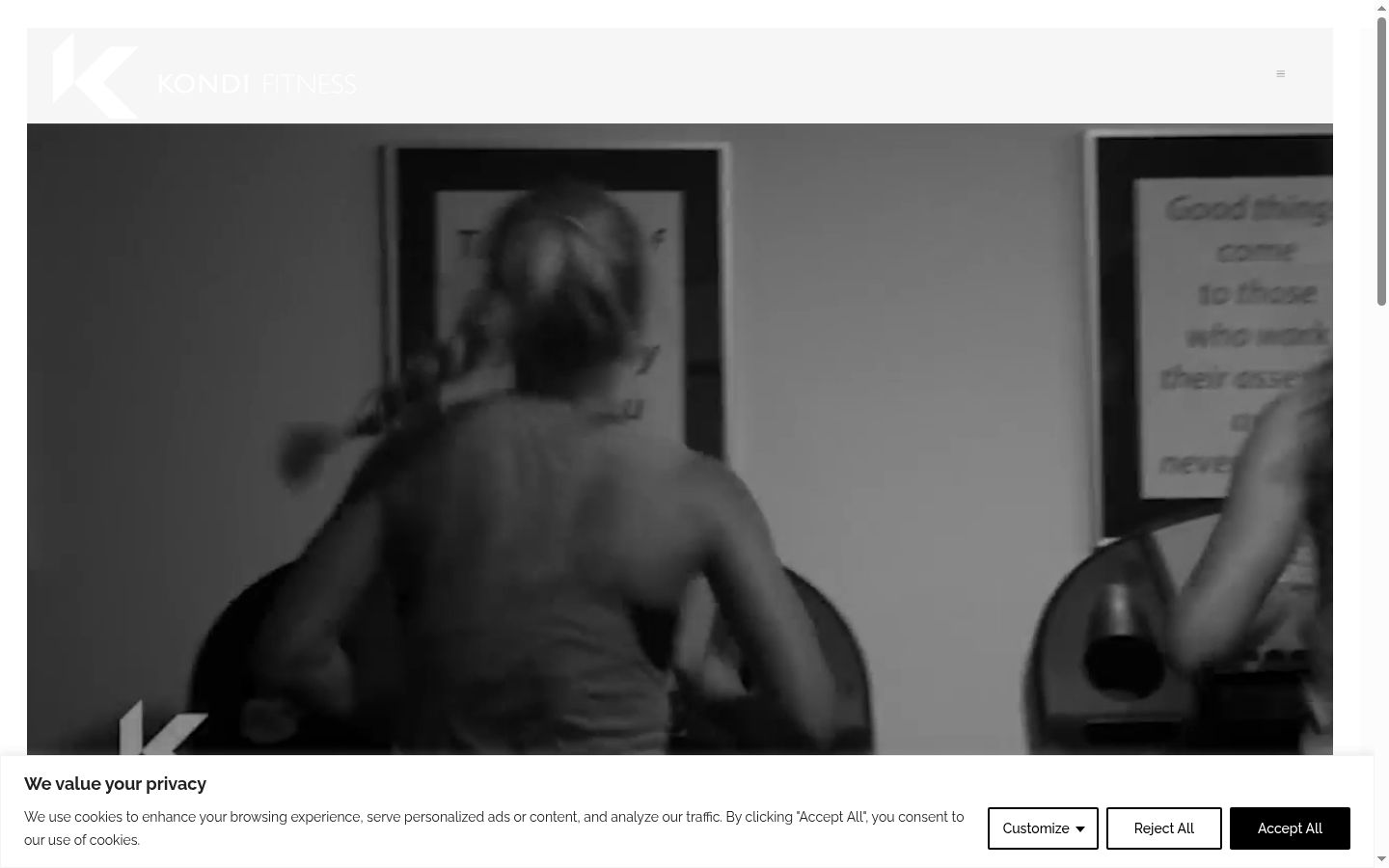 Sutikimo reklamjuostės, rodytos prieš bet kokią sąveiką, ekrano kopija