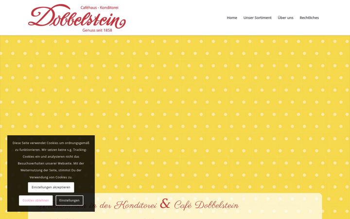 Screenshot of konditorei-dobbelstein.de