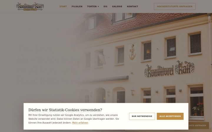 Screenshot of konditorei-kalt.de