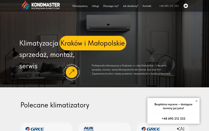 Screenshot of kondmaster.pl