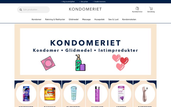 Ekrano kopija kondomeriet.com