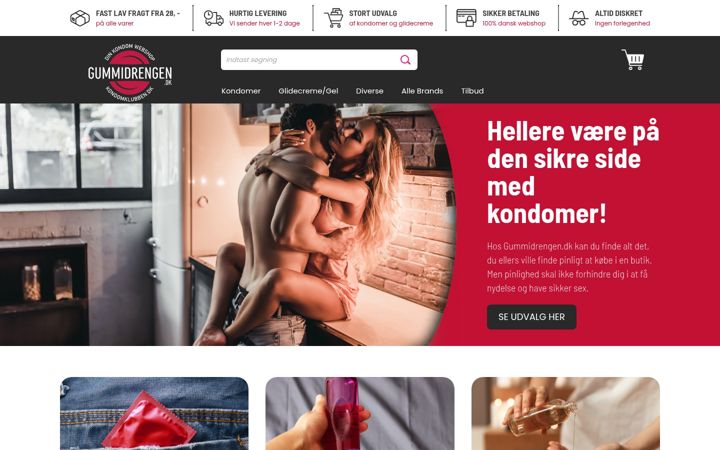 Screenshot of kondomklubben.dk
