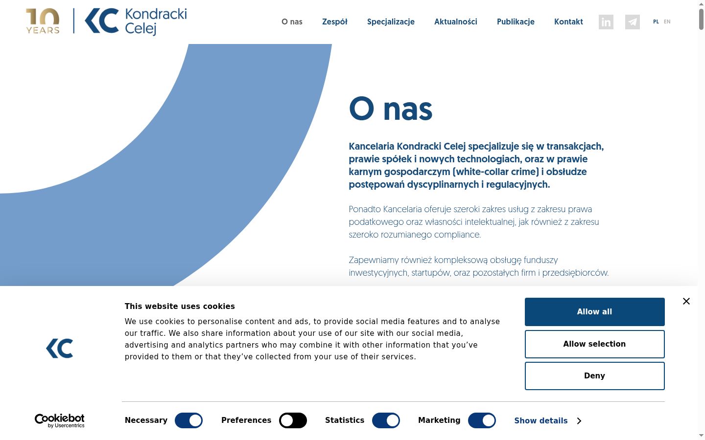 Screenshot tal-banner tal-kunsens muri qabel kwalunkwe interazzjoni