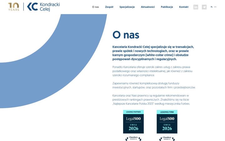 Screenshot of kondrackicelej.pl