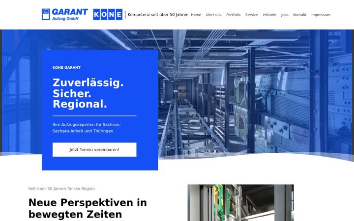 Screenshot of kone-garant.de
