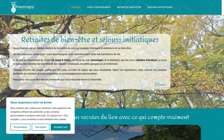 Screenshot of konectivenjoy.fr