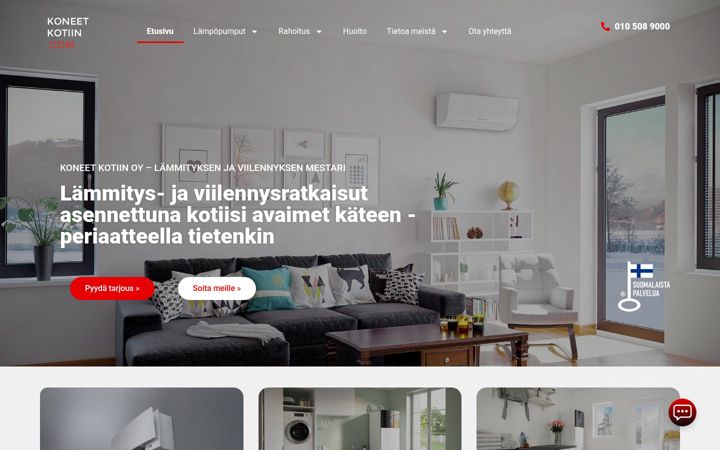 Skärmbild av koneetkotiin.com