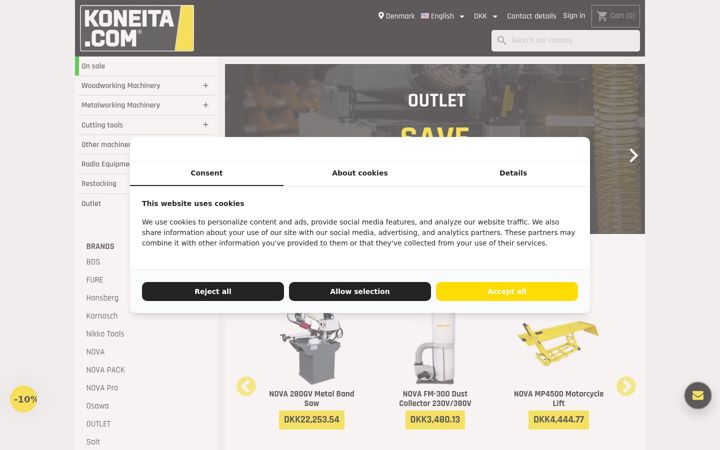 Screenshot of koneita.com