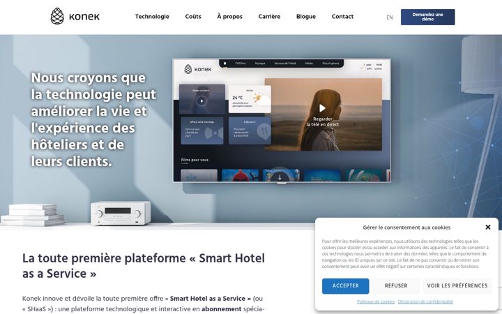 Screenshot of konek.ai