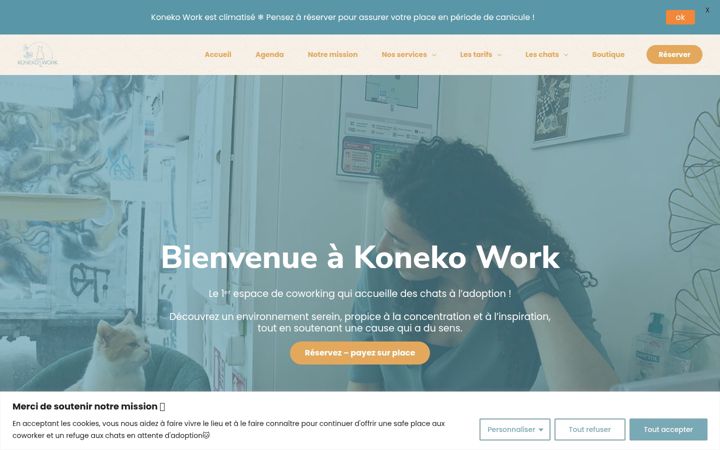 Skärmbild av konekowork.com
