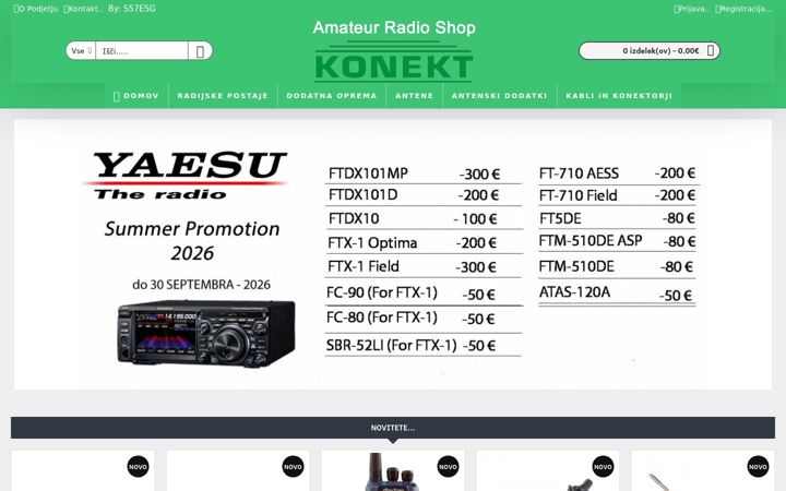 Screenshot of konekt.si