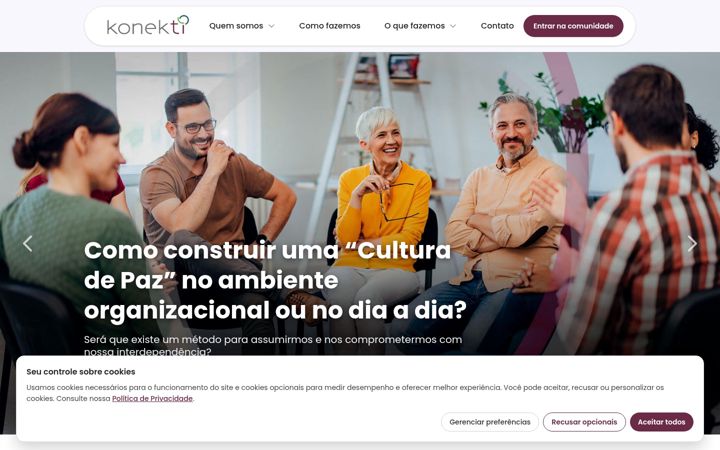 Screenshot of konekti.com.br