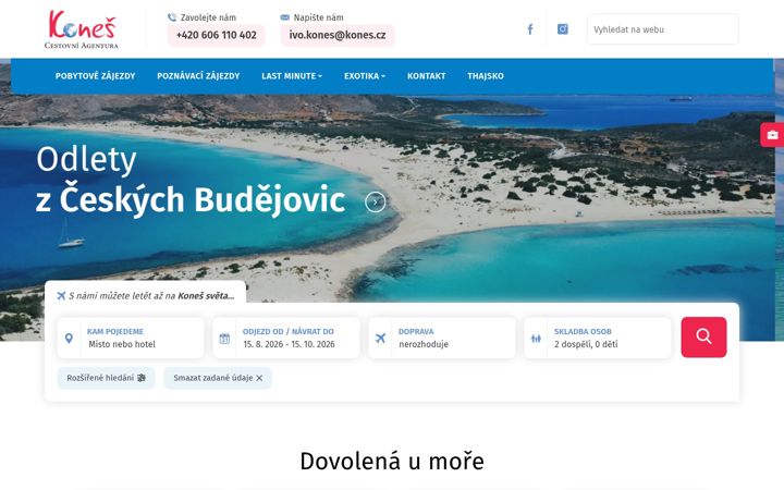 Screenshot of kones.cz