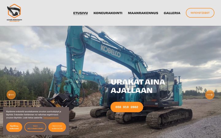 Screenshot of koneurakointivallunen.fi